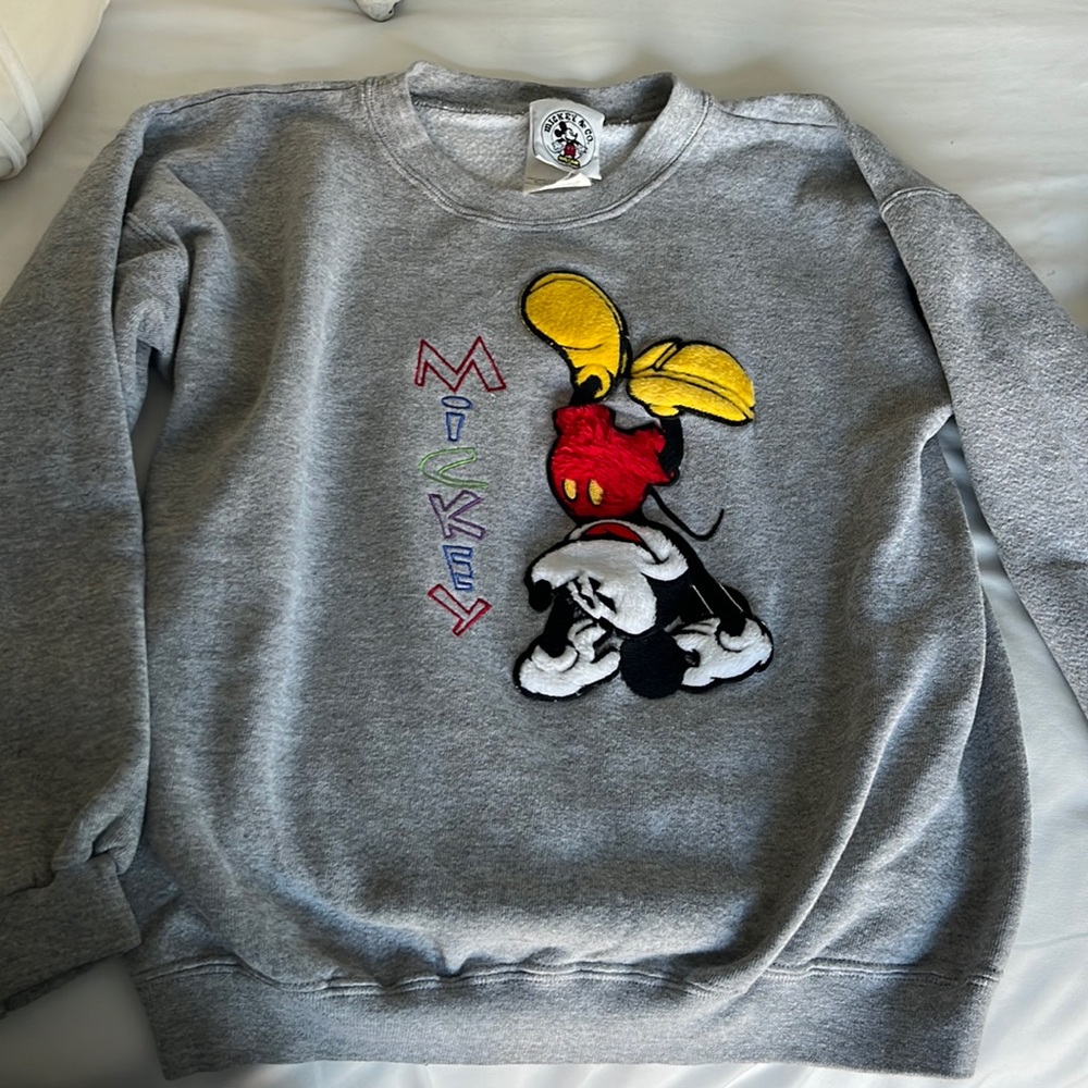Vintage micky mouse crew neck